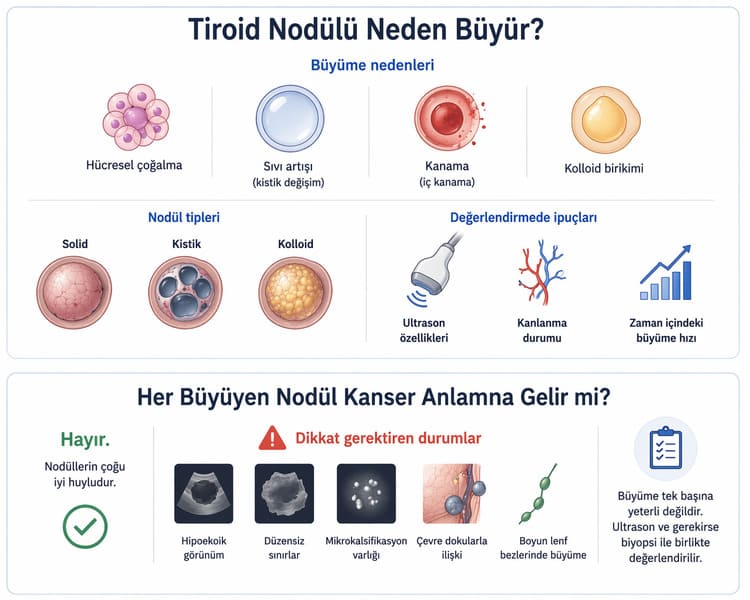 Tiroid Nodülü Neden Büyür