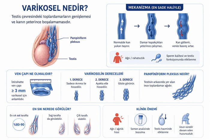 Varikosel nedir