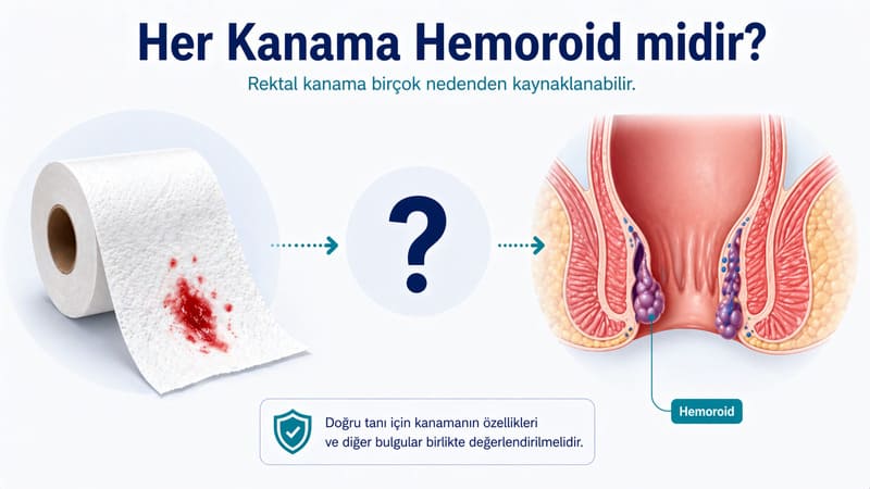 her kanama hemoroid degil