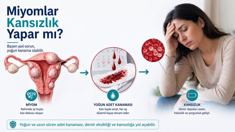 miyom kansizlik anemi yaparmi