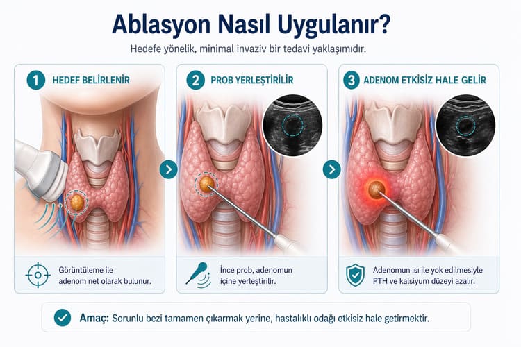 paratiroid ablasyonu nasil yapilir