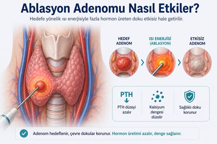 paratiroid adenom ablasyonu mekanizma