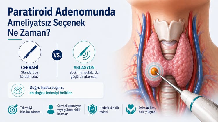 paratiroid adenomu ameliyatsiz ablasyon tedavisi