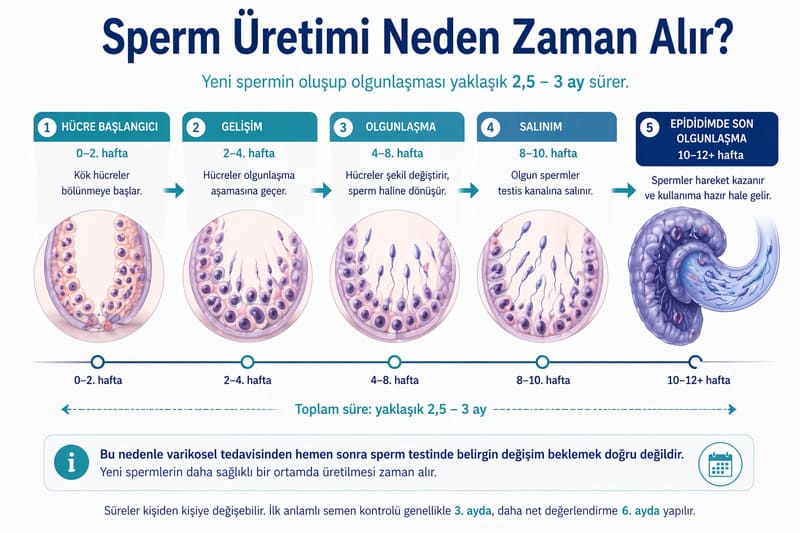 sperm uretimi varikosel
