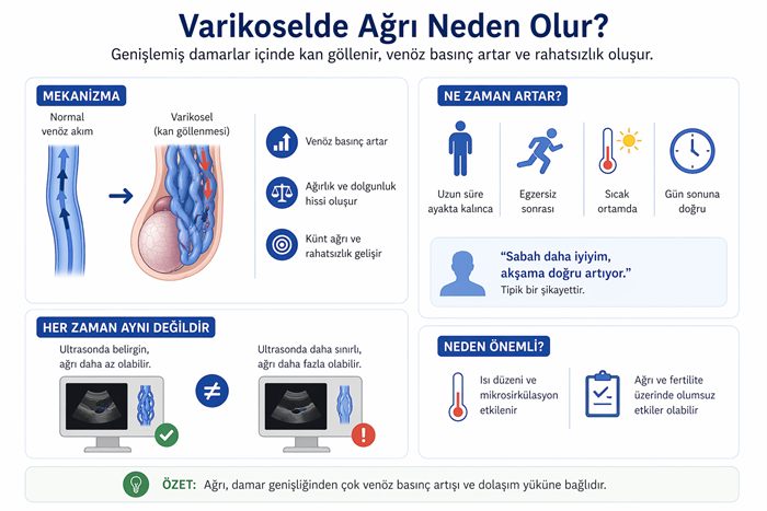 varikoselde ağrı neden olur