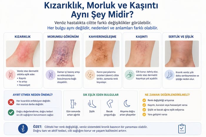 varis kızarıklık kaşıntı morluk