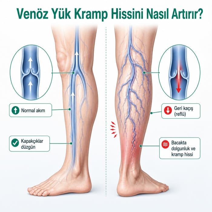 venöz yuk bacak kramp