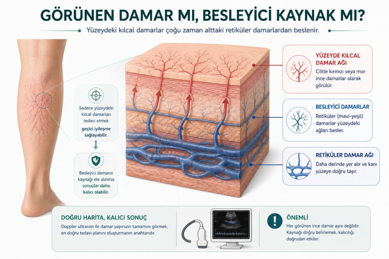 kilcal varis retikuler besleyci damarlar